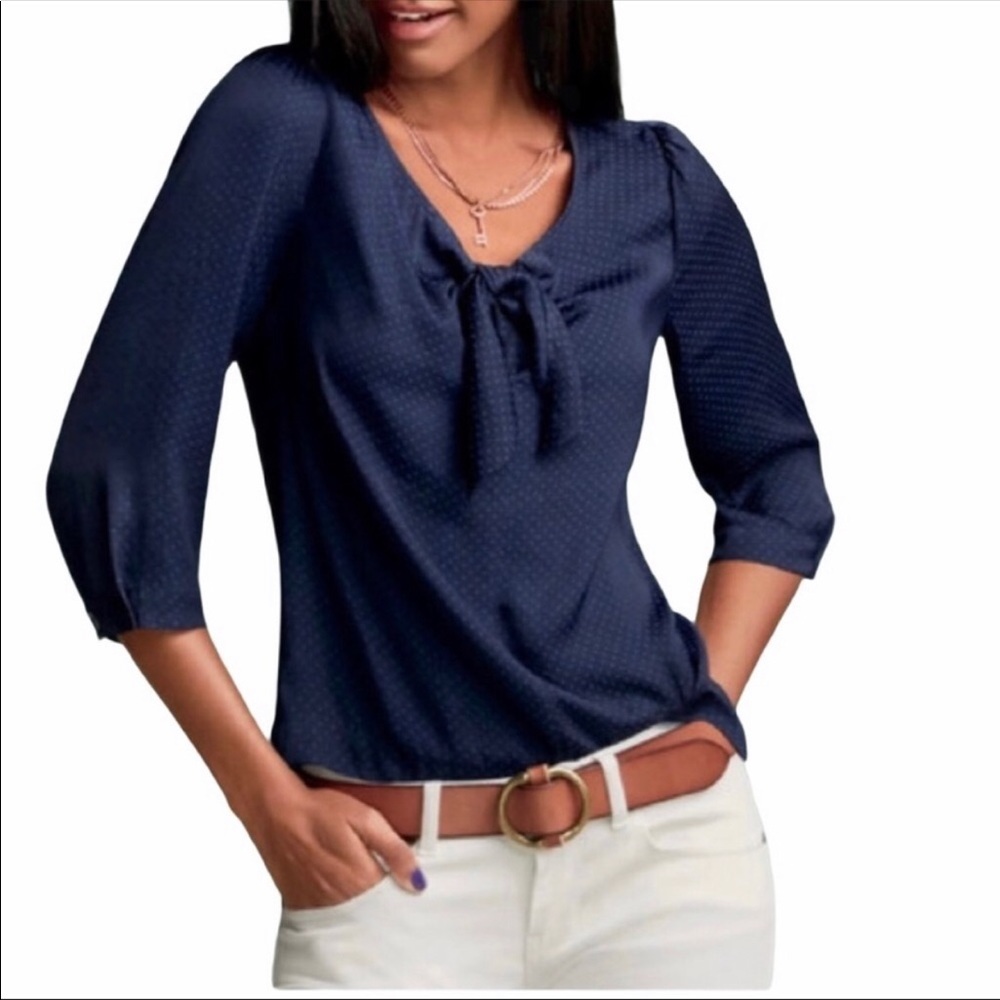 Cabi Blue Polka Dot top